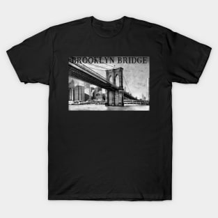 Brooklyn Bridge Nychattan To Brooklyn T-Shirt